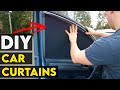 Fastest easiest diy car curtains  window covers for car camping