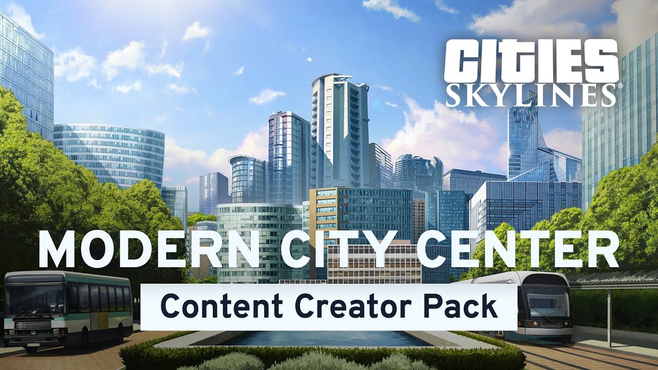 Modern City Center By Amipolizeifunk Content Creator Pack Cities Skylines Youtube