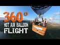 360 degree hot air balloon flight over Trakai (Lithuania).