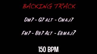 Backing Track - II V I - Cmaj7 to Ebmaj7 - 150BMP [[Luigi Scibelli]] @LuigiScibelli