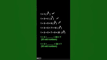Trick for Finding the Sum of Consecutive Odd Numbers #quantitativeaptitudetricks #numbers  #maths