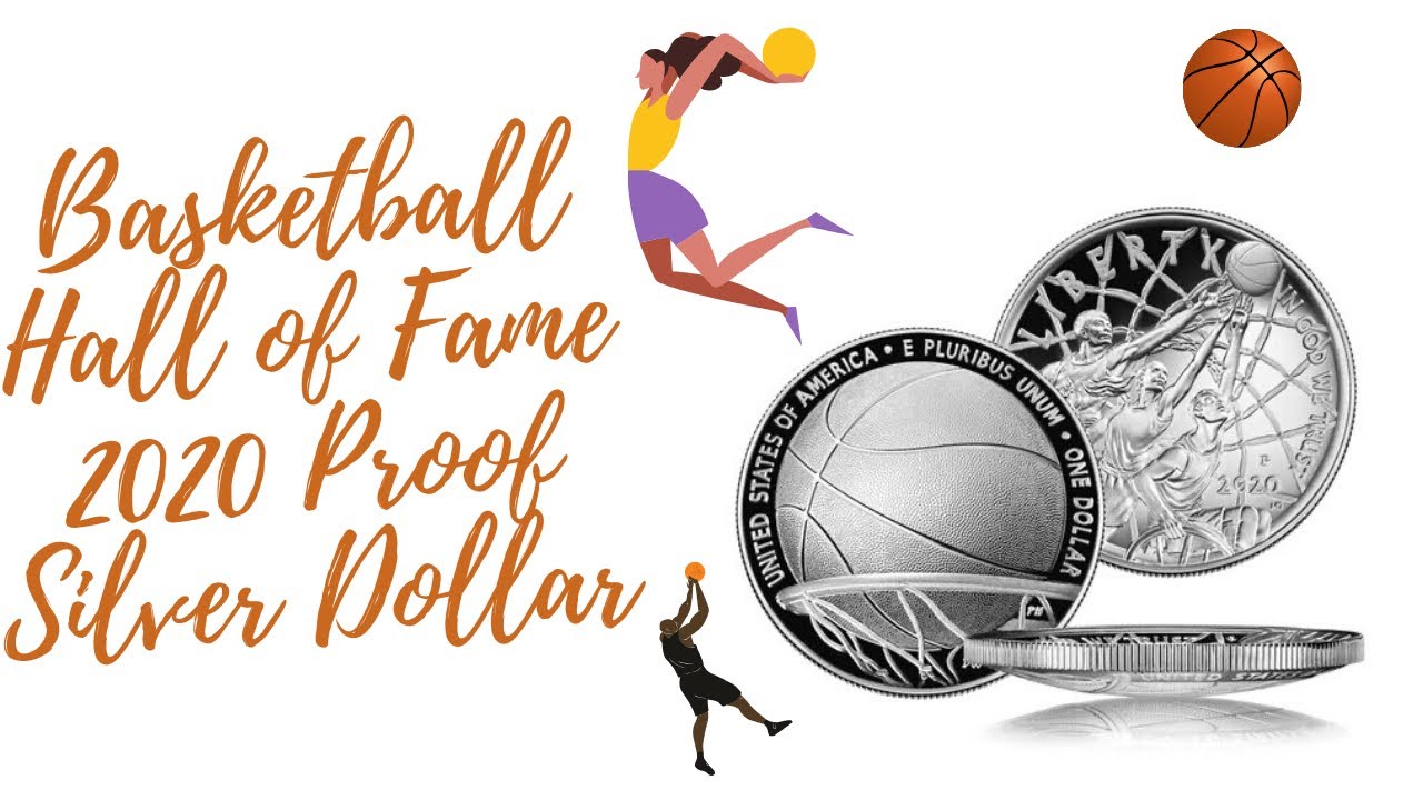 Basketball Hall of Fame 2020 Proof Silver Dollar