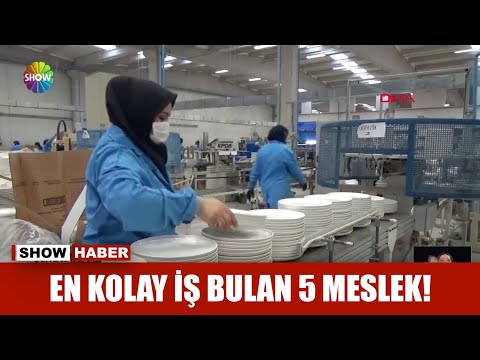 En kolay iş bulan 5 meslek!