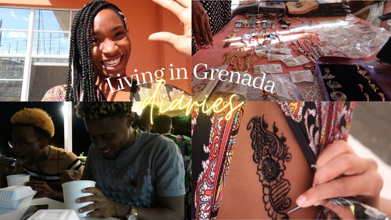 LIFE In GRENADA christmas party, getting a henna