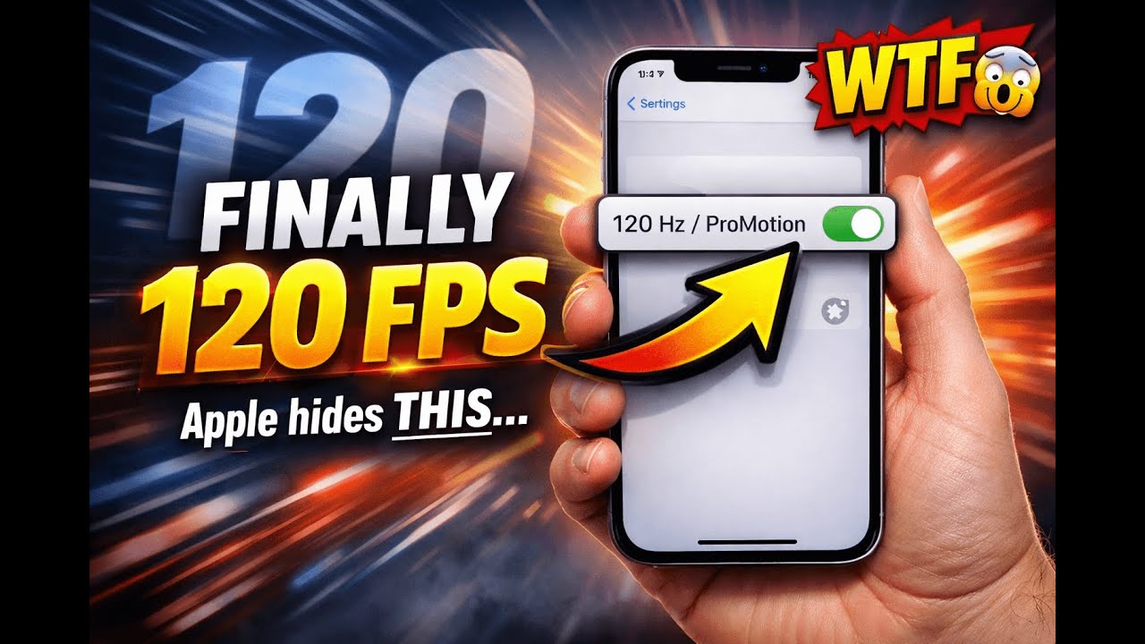 iPhone 120fps Unlock – The Secret Setting Apple Doesn't Tell You!