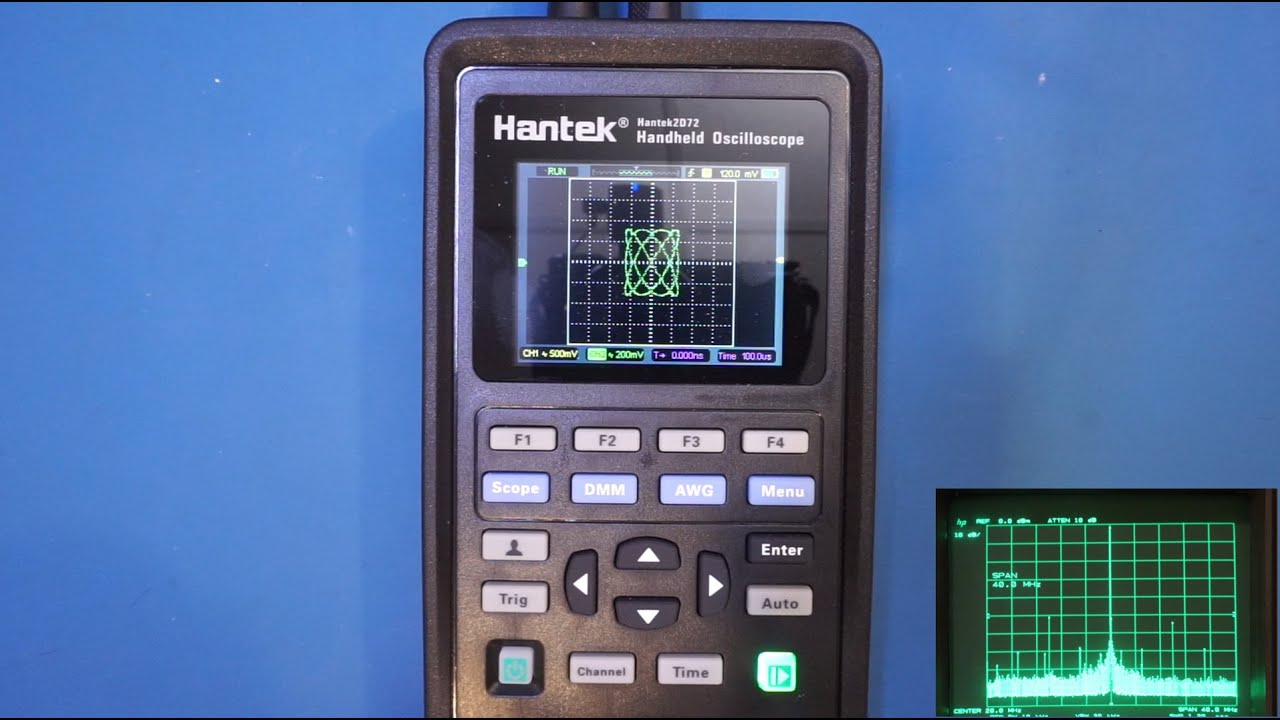 2C72, Oscilloscope numérique 2 en 1 avec multimètre, double canal