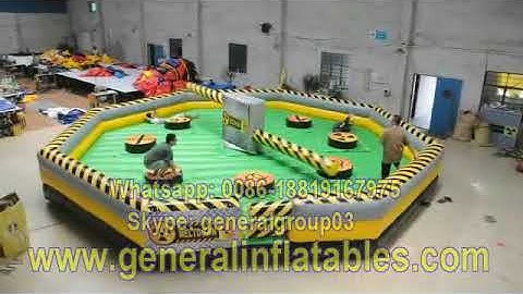 Popular Toxic Meltdown game,inflatable rotating machine ,9m/30ft Inflatable ride game