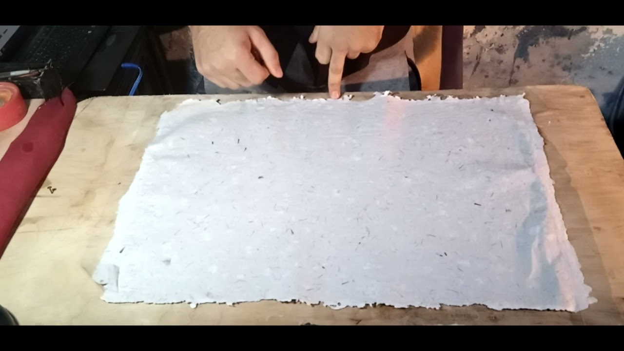 فن تقهير الورق بطريقه متغيرة بالمواد والترتيب المقبول (الخطاط محمود الخطيب )