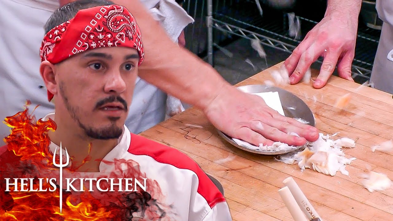 Gordon Is FURIOUS At Raw Halibut Hell's Kitchen YouTube