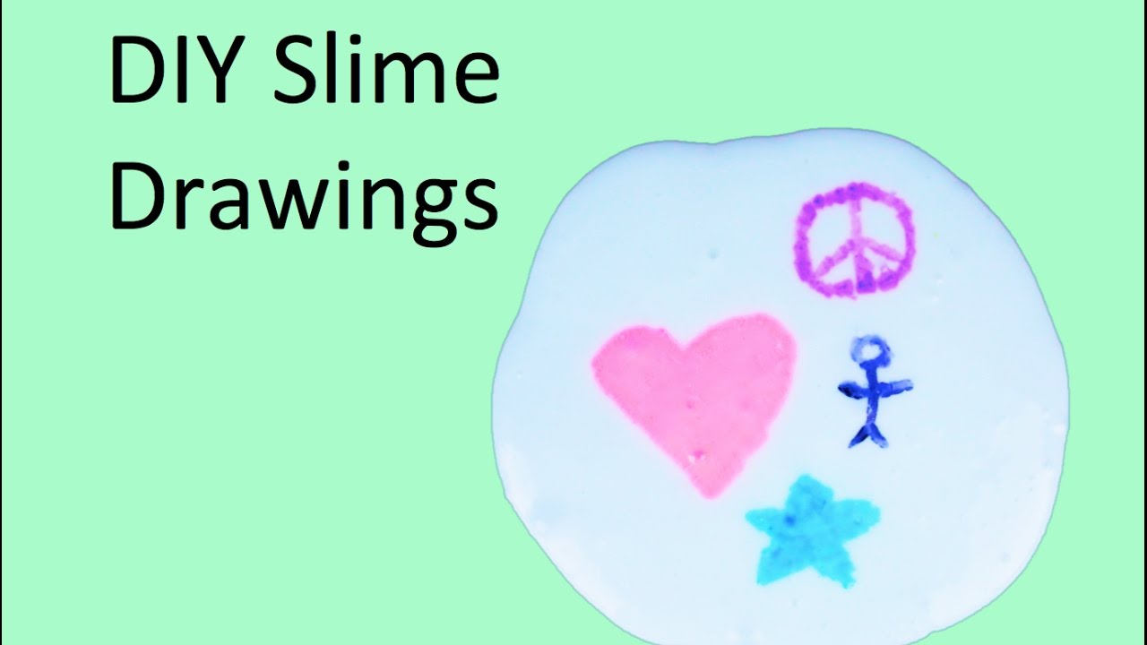 DIY Slime Drawings - YouTube