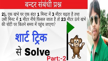 बंदर संबंधी प्रश्न सभी एग्जाम के लिए// Monkey maths trick||ऐसे सवालों को देखकर भी आप बना सकते गारंटी