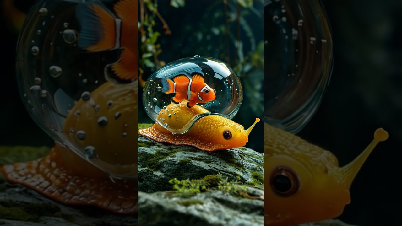 Aquaslug 🐌🫙🐠 #fish #aquarium #hybrid