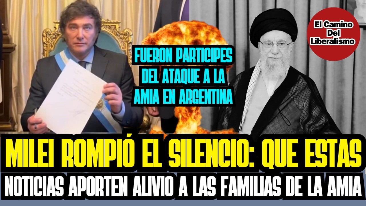 MILEI ROMPIÓ EL SILENCIO TRAS LA CAÍDA DEL LIDER IRANÍ: ESTÁS NOTICIAS LLEVEN ALIVIO A LA AMIA