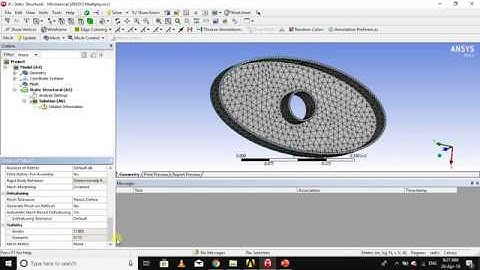 Meshing of any mechanical geometry in Ansys workbench(static structure 3)