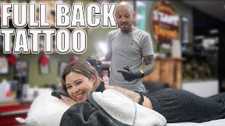 Renee Finally Gets Her Back Tattooed!!! Last Tattoo Of The Year!!!