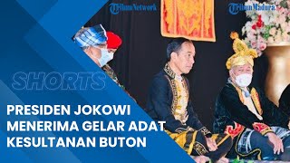 Momen Presiden Jokowi Dianugerahi Gelar Kesultanan Buton saat Kunker ke Sulteng