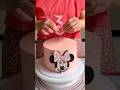 Minnie Mouse Cake #minniemousecake #minniemouse #shorts #cakedecorating #cakeart #caketutorial