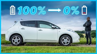 What Happens When My CHEAP Leaf DIES? | Used EV Range Test! - Shot On iPhone 13