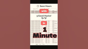 HOURS of Time SAVED with These 5 Excel Shortcuts!