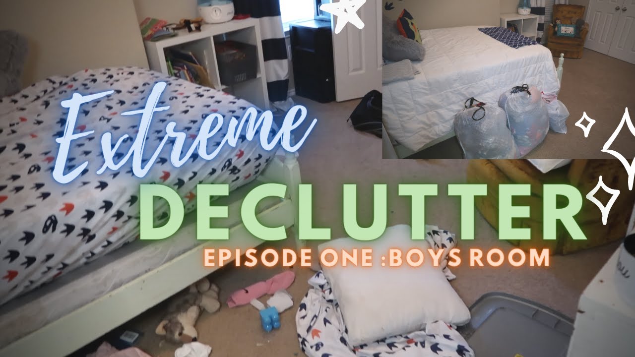EXTREME Declutter and Clean with Me {SATISFYING} | Episode 1 | Boys ...