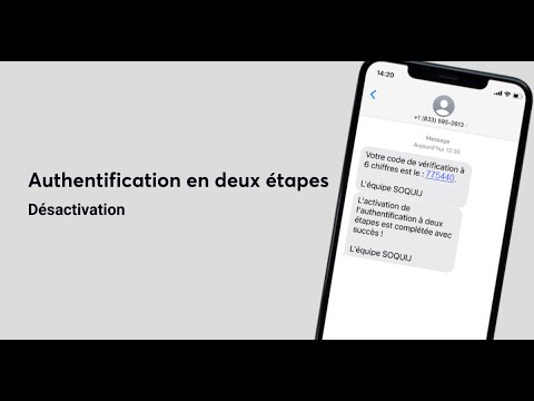 Portail SOQUIJ :: Authentification en deux étapes :: Désactivation