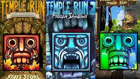 🔴 Temple Run 2 Frozen Shadows Vs Pirate Cove Vs Blazing Sands #templerun2 #templerun #playermahe