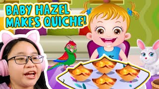 Baby Hazel Cooking Time - Baby Hazel And I Made Quiches