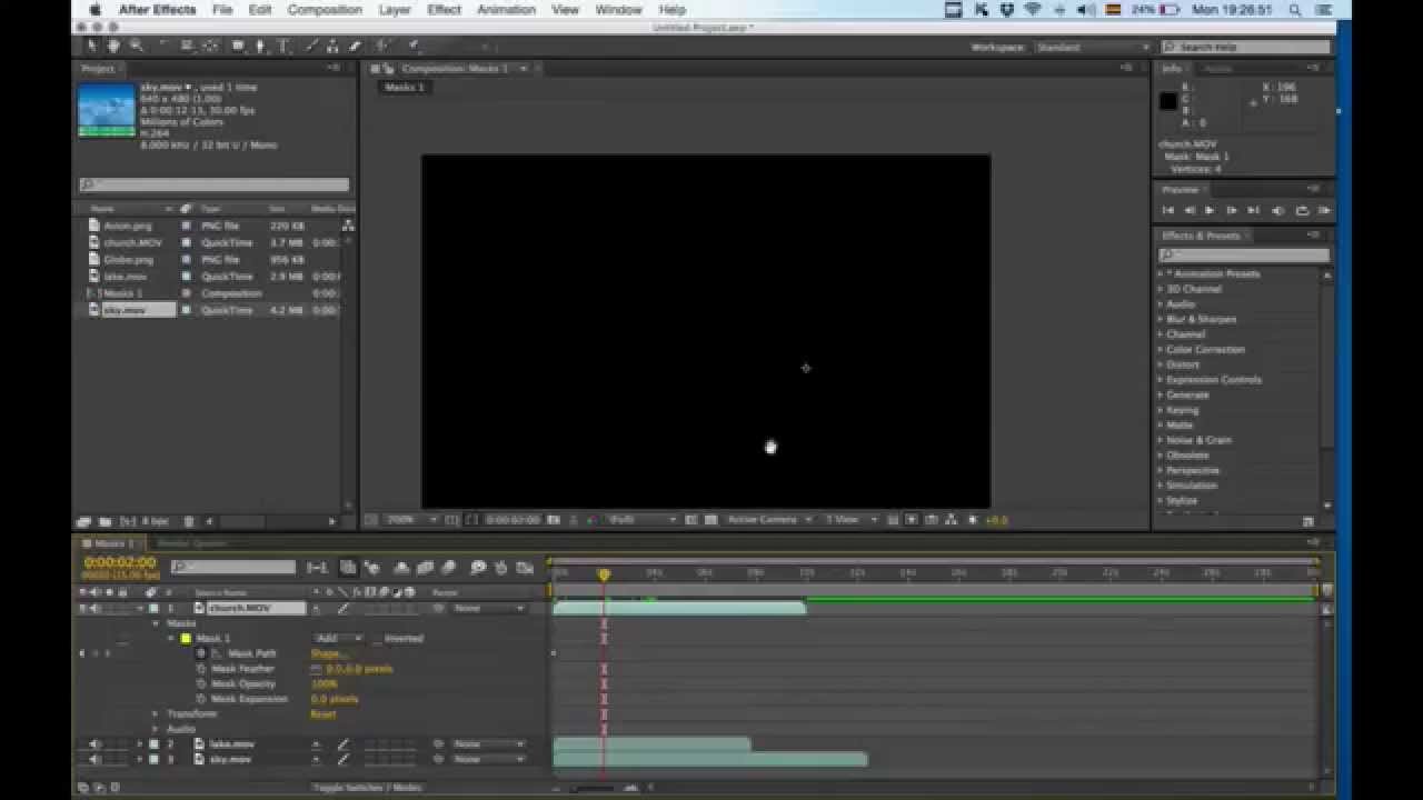 After Effects Maske After Effects Maske
