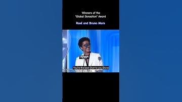 Thumbnail of MAMA 2024 "Global Sensation" AWARD Winners - Rosé and Bruno Mars with APT