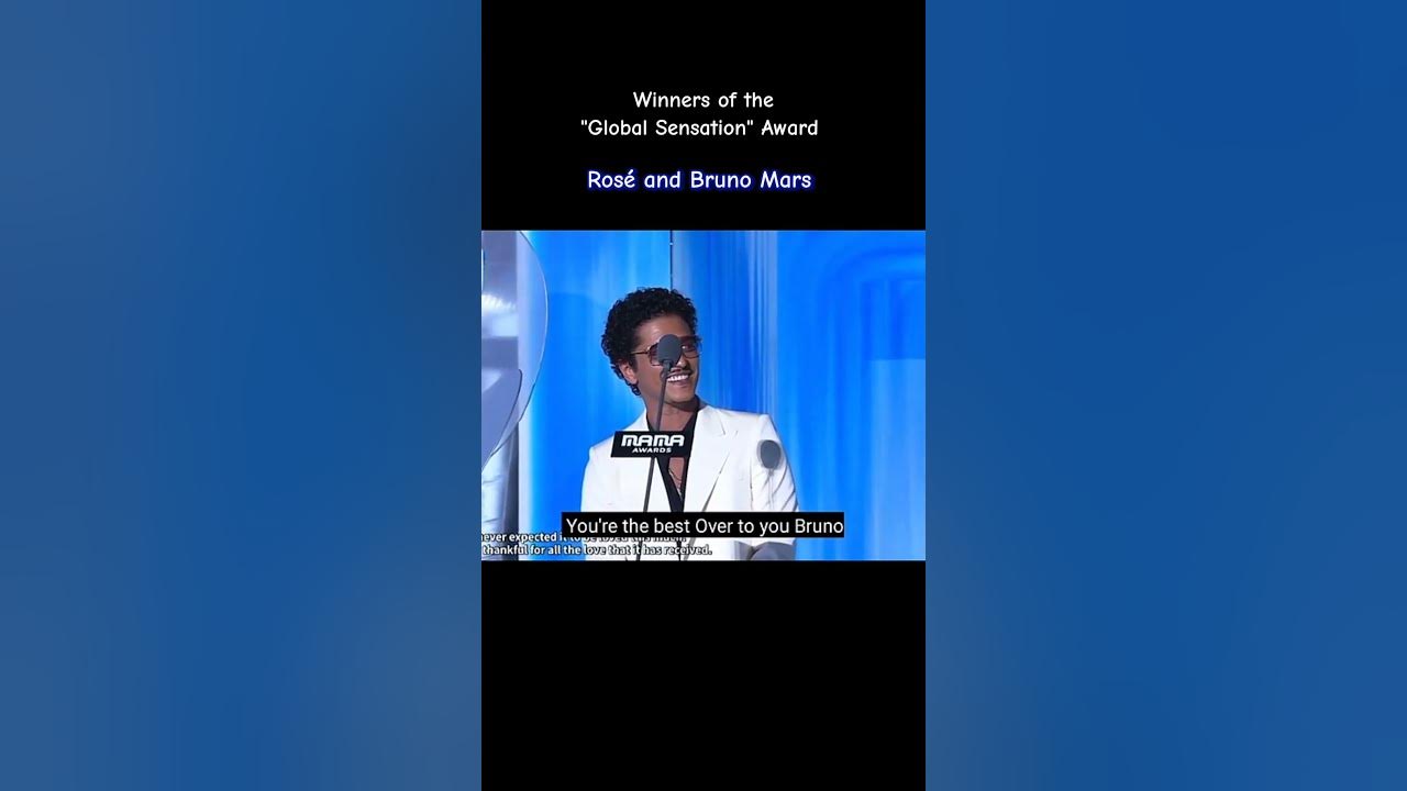 MAMA 2024 "Global Sensation" AWARD Winners - Rosé and Bruno Mars with APT MAMA 2024 "Global Sensation" AWARD Winners - Rosé and Bruno Mars with APT