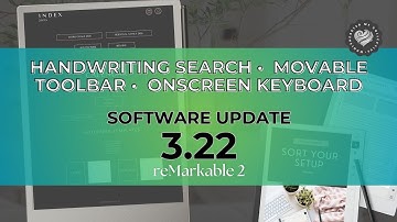 Software Update 3.22 reMarkable 2