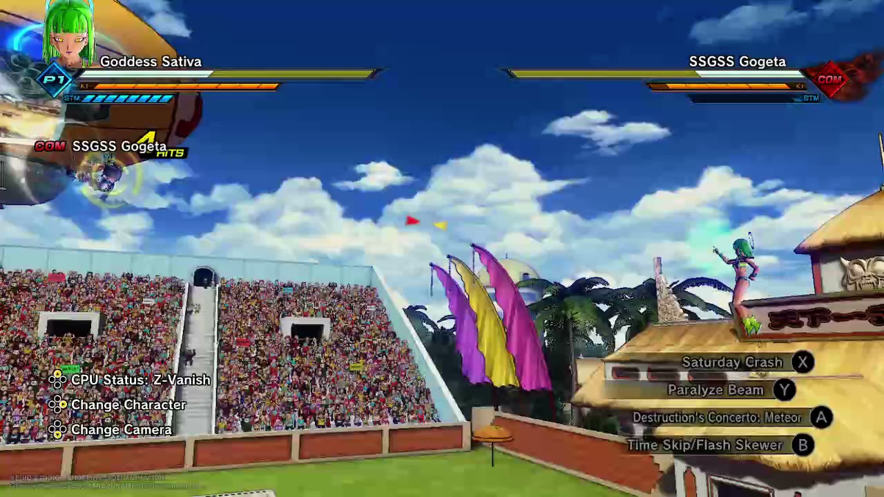 "Gotcha" combos. Combo #3.1 (Double Mystic Flash) Dragon Ball Xenoverse 2