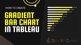 How to create gradient bar chart in tableau