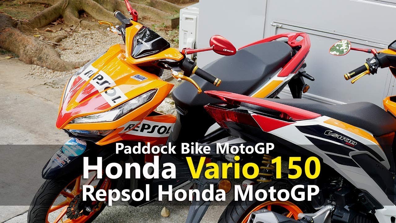 VLOG Intip Honda Vario 150 Repsol Honda Paddock Bike Marc Marquez YouTube