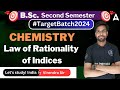 Law of Rationality of Indices | B.Sc. Chemistry 2nd Semester | Unit- 5 | Virendra Sir