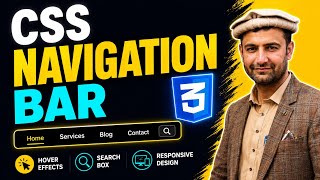 CSS Navigation Bar Tutorial | Menu Bar Using HTML & CSS