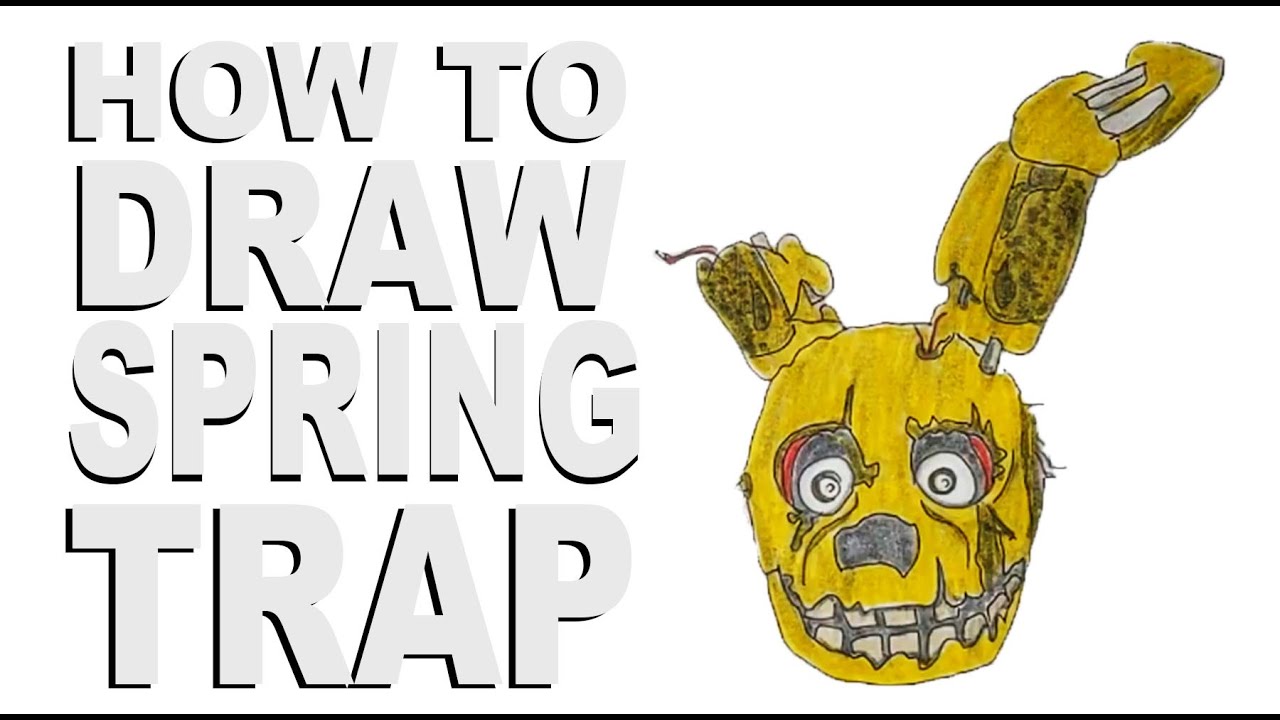 How to draw Springtrap (Five Nights at Freddy's) 