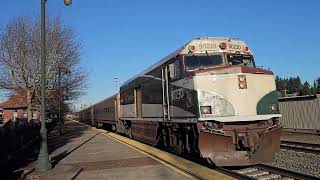 Amtrak 517 Departs Centralia On A Sunny Wednesday