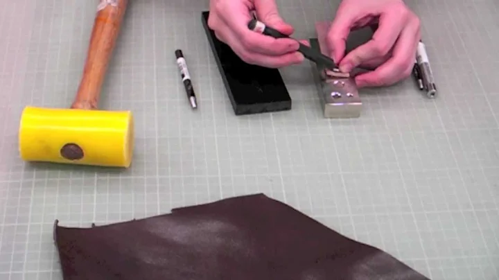 How to Apply Leathercraft Segma Glove Button Snaps to Leather & Use a Button Setter and Anvil