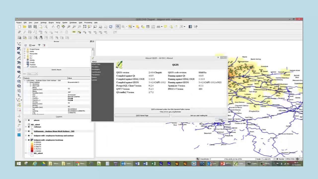 Mobility scan with Excel, Google Maps and QGIS