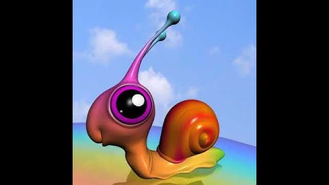 Rainbow Snail RIGGED 3D model from CGTrader.com