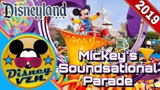 2019 Mickey's Soundsational Parade with NEW FLOATS on Main Street, USA | Disneyland Park