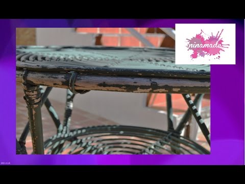 DIY. Restaurar una mesa de caña. // Restore a cane table.