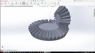 Proper Parametric Involute Bevel Gear Modeling (SW tutorial)