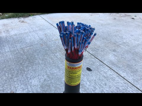 Lighting a WHOLE GROSS of Bottle Rockets! (Fail, sort of)