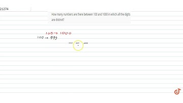 How many numbers are there between 100 and 1000 in which all the digits
  are distinct?