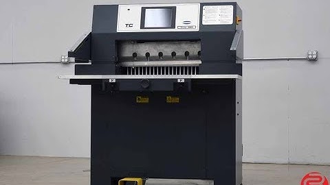 2018 Challenge Titan 265 TC Hydraulic Programmable Paper Cutter