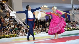 Caterina Alvarez y Sebastian Vargas. Campeones Mundiales Juvenil. Festival Marinera Plaza Norte 2024