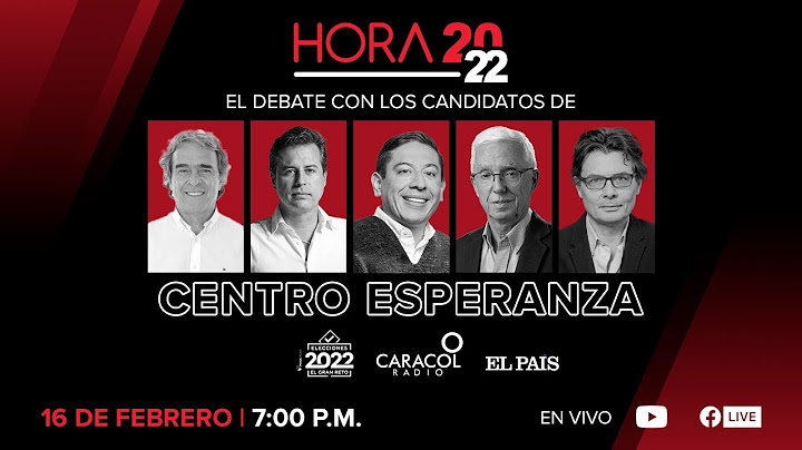 DIRECTO | El debate con los candidatos de Centro Esperanza