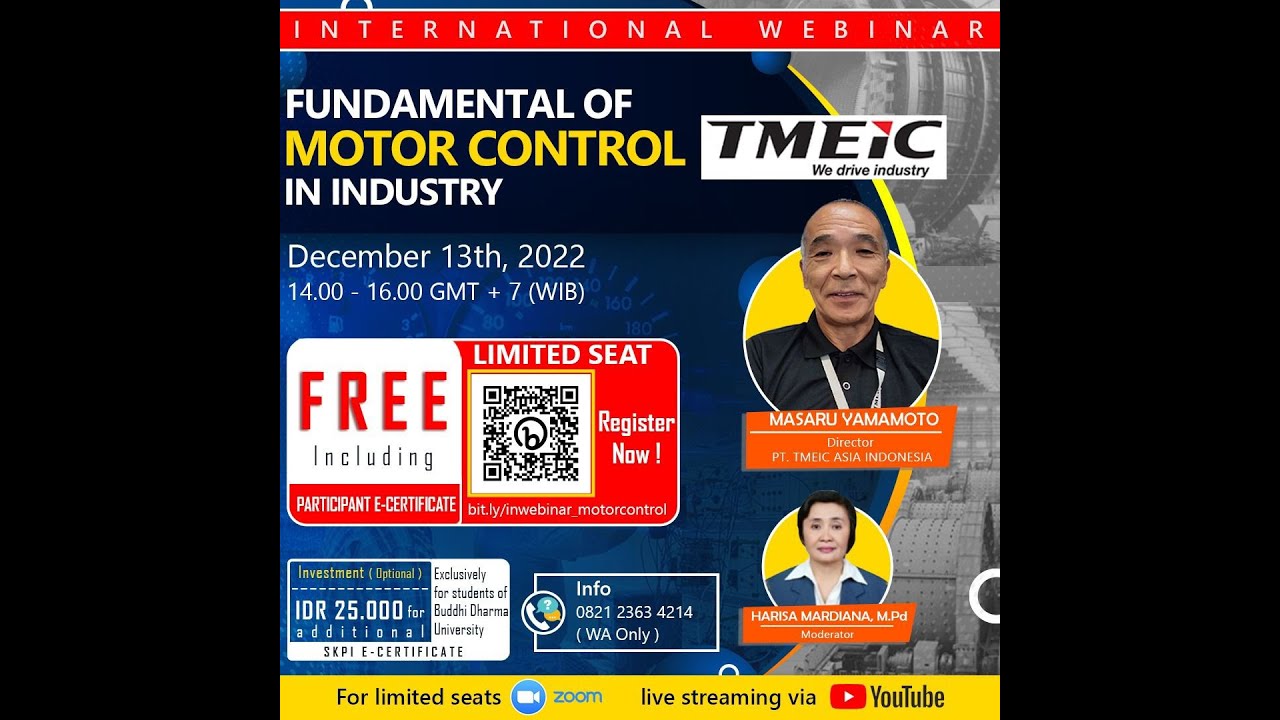 International Webinar : Fundamental Of Motor Control In Industry - YouTube
